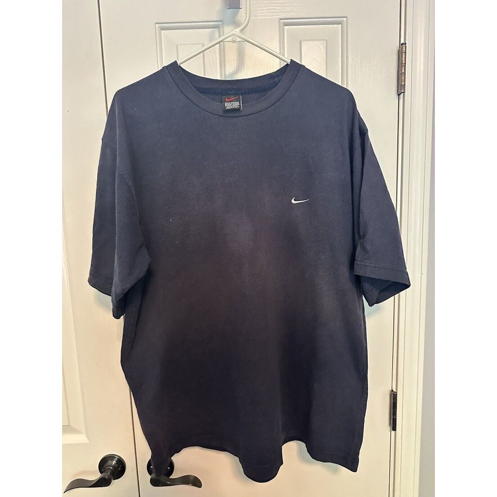 Nike Shirt Mens XXL‎ Navy Blue Vintage Made in Greece Everyday Casual Tee Skater